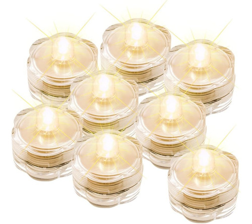 12x Led Tealights Sumergibles Impermeables Tealight Sin...