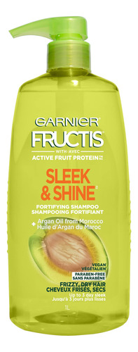 Garnier Hair Care Fructis Sleek And Shine Champú, 33.8 Onz.