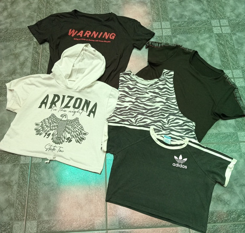 Líquido Lote De 5 Remeras  Usadas!!!