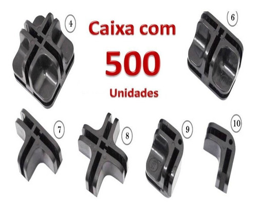 500 Peças Conectivos Conectores Para Balcão Vidro Ou Telas