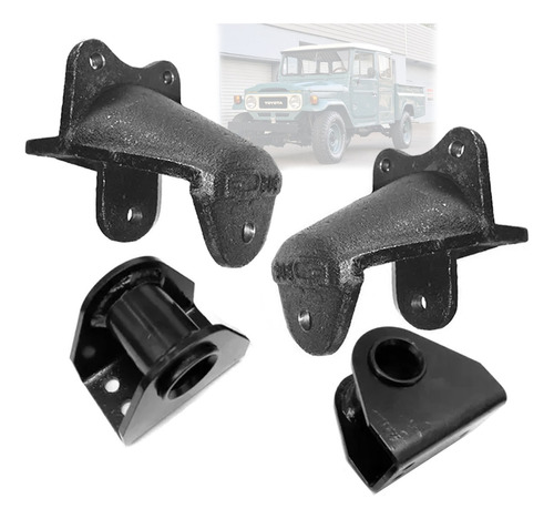 Kit Suportes Mola Traseiro Toyota Bandeirante Pickup