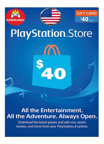 Tarjeta Psn Card $40 Dolares Usa || Kaisergamescl