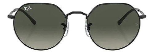 Óculos De Sol Ray-ban Jack Rb3565 002/71 Preto Lente Cinza