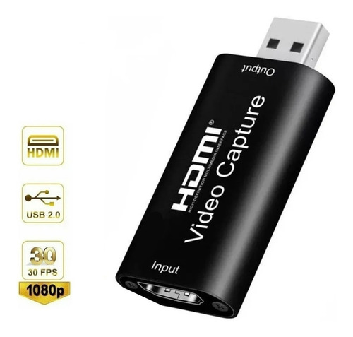 Capturador De Video Hdmi A Usb Pc Laptop Full Hd Fhd 1080p