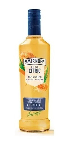 Vodka Smirnoff Bitter Citric Tangerine & Lemongrass 700ml