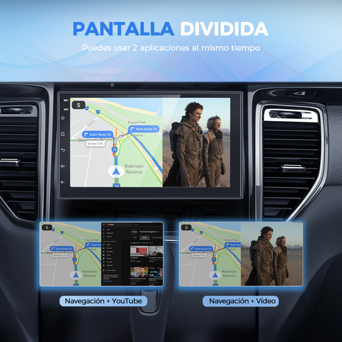Autoestéreos Estéreo De Coche Gearelec 9210S Android 7 Pulgadas Wifi Carplay 2GB RAM 32GB ROM Bluetooth GPS RCA AUX Radio Soporta instalación de apps RDS Soporta la carga de teléfonos 1024x600