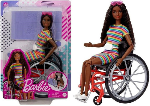 Boneca Barbie Articulada Cadeirante Cadeira Rodas Original