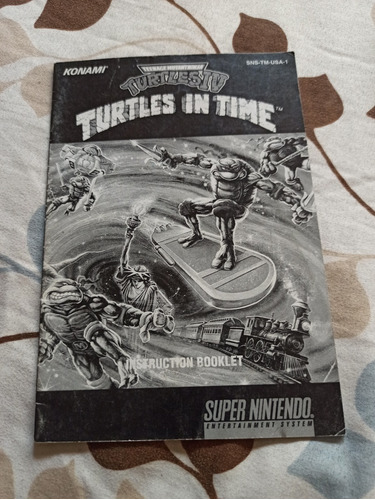 Tmnt Turtles In Time Manual Snes Super Nintendo 