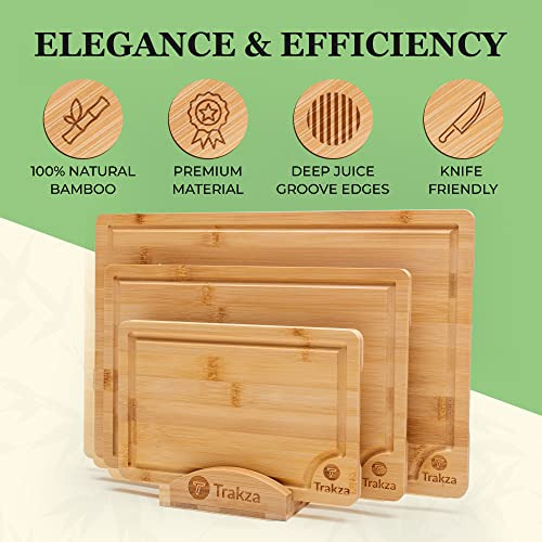 Set De Tablas De Cortar De Bambú Duraderas Cocina Pica...