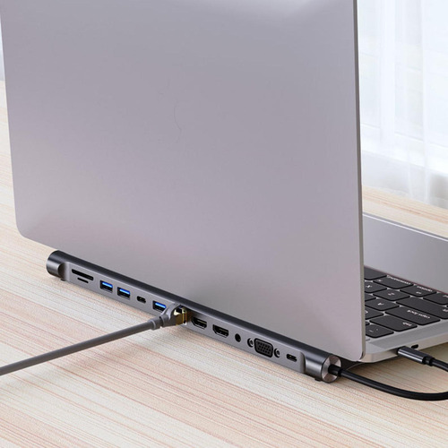 //hub De Docking Station Usb Tipo C De Alta Porta Portátil D