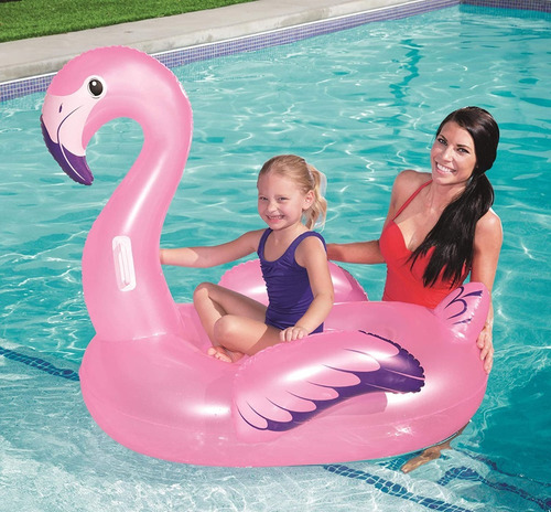 Imagen 3 de 4 de Flotador De Flamingo Inflable 1.27m X 1.27m