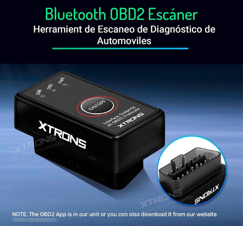 Imagen 2 de 8 de Escaner Obd01 Para Estereos Xtrons