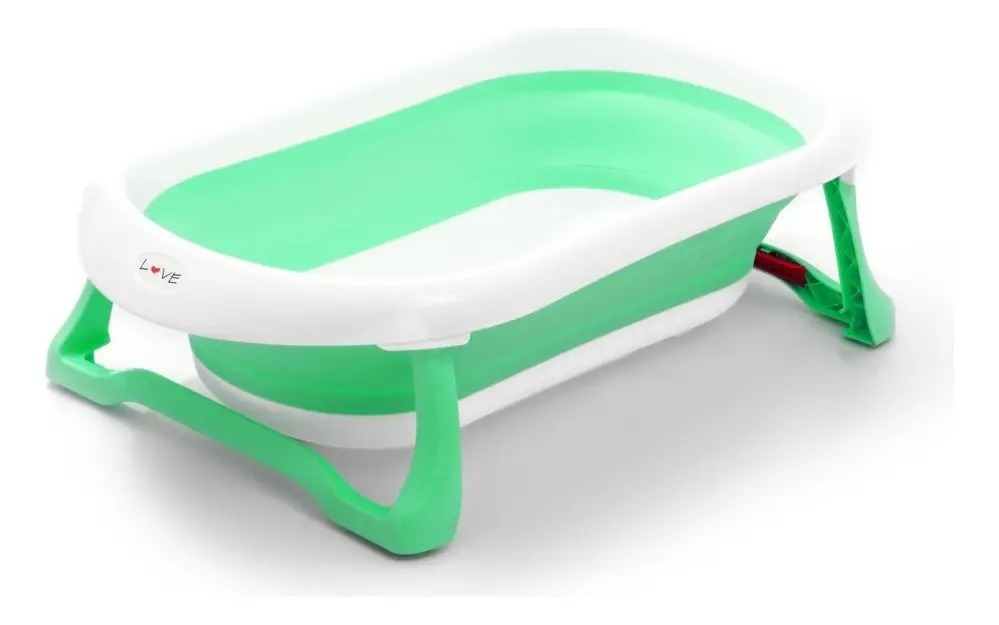 Bañera Plegable Love Plegable B330 Color Verde 72cm x 44cm x 23cm