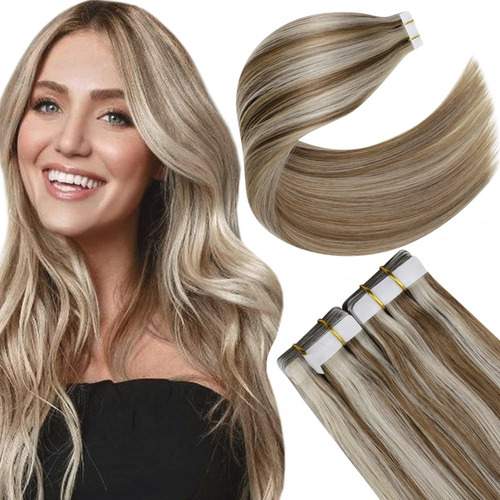 Extensiones De Cabello Humano Con Cinta Degradado 20und 22''