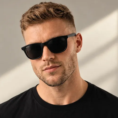 Óculos De Sol Quadrado Masculino Premium Proteção Uv400