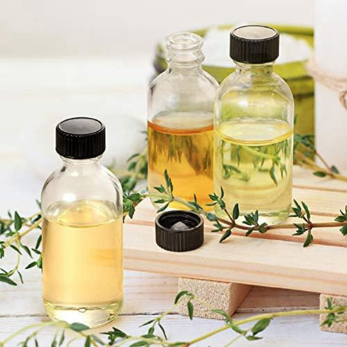 12 Botellas Pequeñas De Vidrio Transparente De 2 Onzas Con T