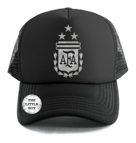 Gorra Trucker Afa Argentina Plateado Para Niño