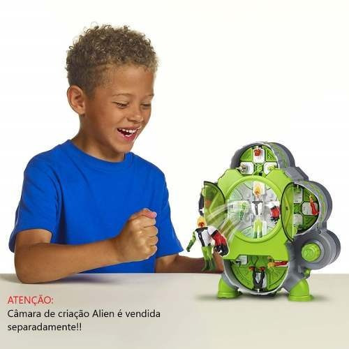 Imagem 3 de 4 de Ben 10 - 2 Bonecos Criação Alien Insectóide E Rocha Elétrica