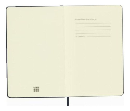 Moleskine Classic Dotted Paper Notebook, Hard Cover And Color Azul Zafiro