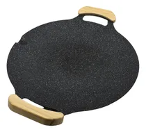 Comprar Comal Con Asas De Madera 30cm Color Azul oscuro