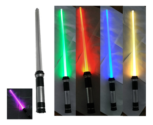 2 Sable Star Wars Espada Luz Color Sonido Disfraz Jedi 