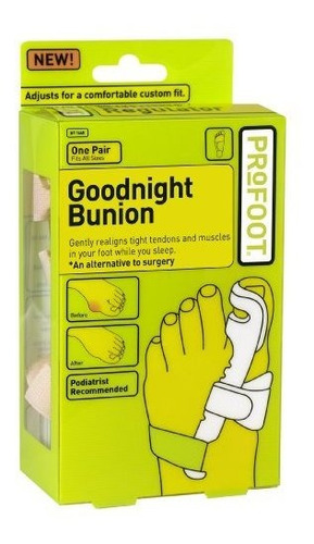 Profoot Goodnight Bunion, Se Adapta A Todos Los Tamaños, 1 P