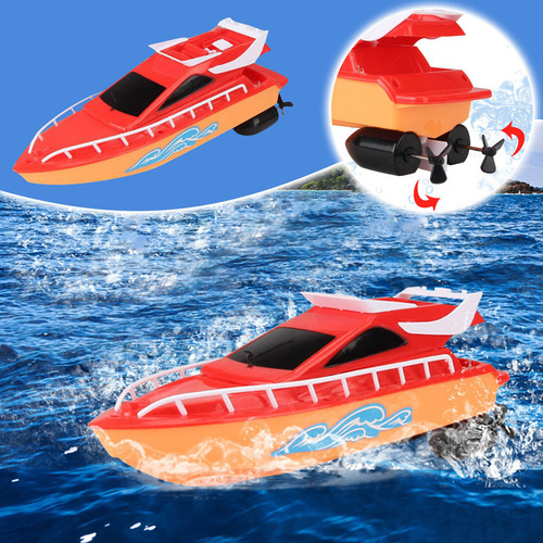 Lancha Motora Con Control Remoto V Cool Red Water Mo 5991 Pa