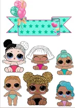 Comprar Adorno Torta Cake Topper  Personalizado Varios Personajes Celeste L.o.l. Surprise!