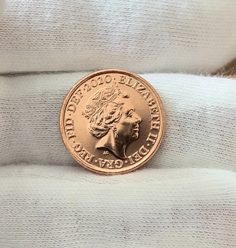 Moeda Oficial Inglaterra 1 Penny (parte Do Escudo Britânico)