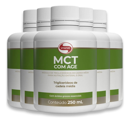 Kit 5 Mct Age Vitafor 250ml