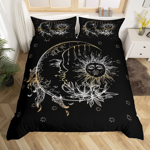 Juego De Funda Nórdica Queen Bohemian Bedding Set Boho Con