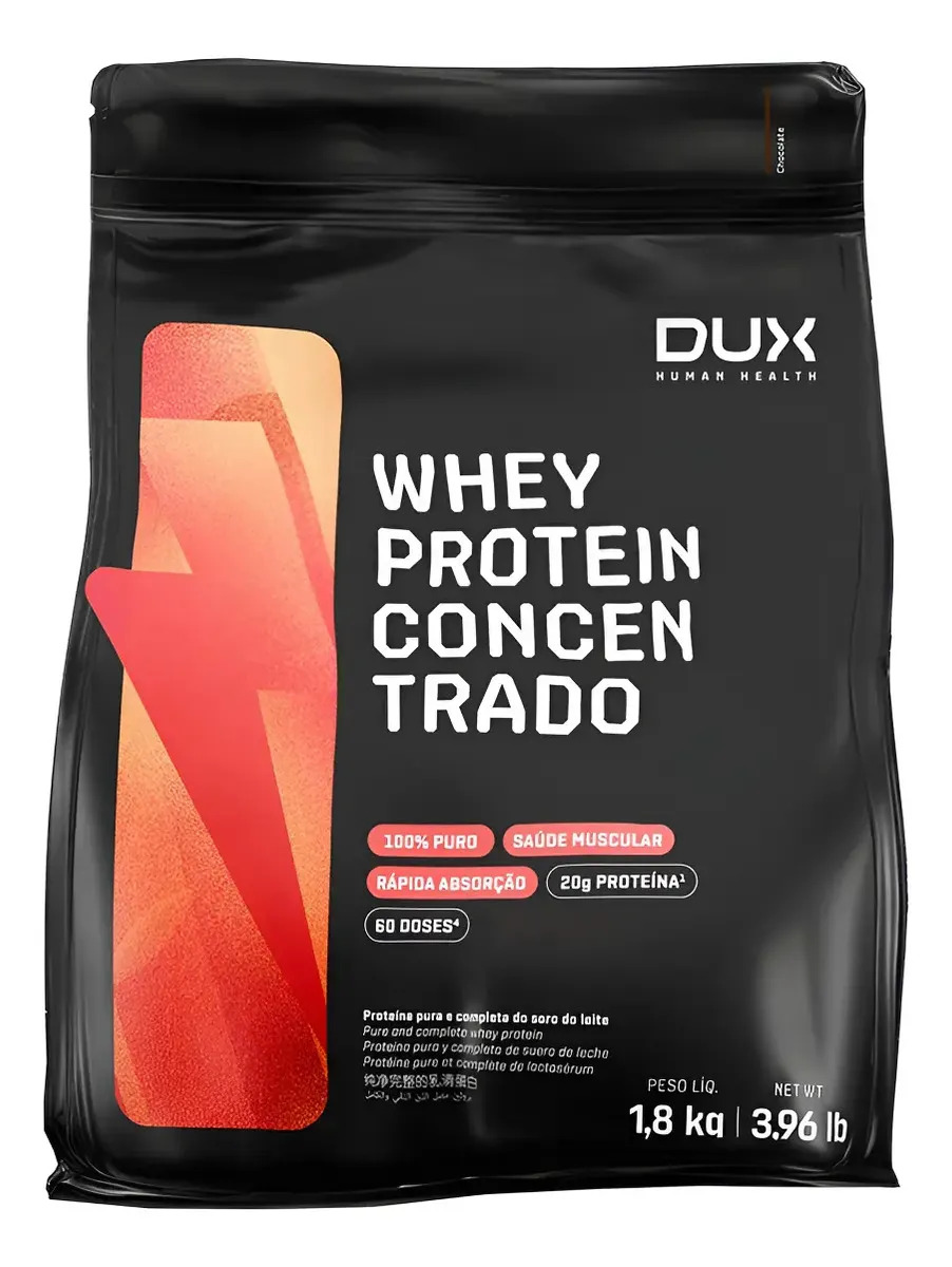 Whey Protein Concentrado Dux Nutrition - 1,8 Kg Sabor Sem sabor