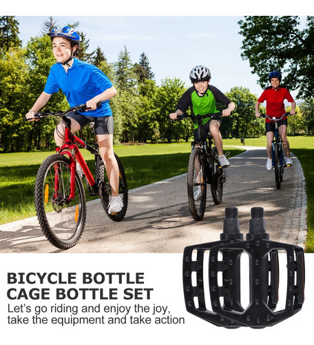 Imagen 4 de 8 de 2 Pedales De Aleación De Aluminio Huecos Para Bicicleta De M