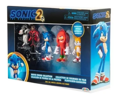 Sonic 2 - Coleccion 5 Figuras De La Pelicula - Articuladas