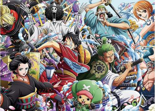1000 Piezas De Rompecabezas De Una Pieza Puzle Luffy Zoro Na