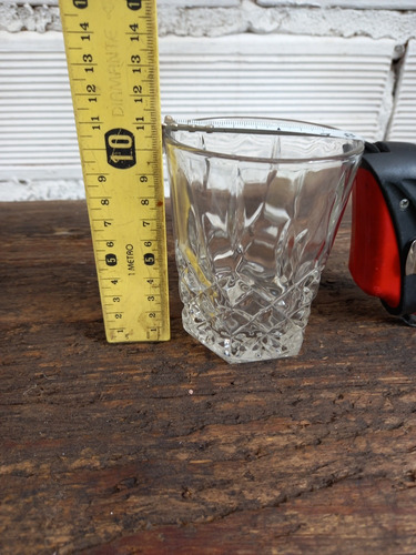 Vaso De Whisky, Cristal Tallado, Capacidad 250cc (Usado)