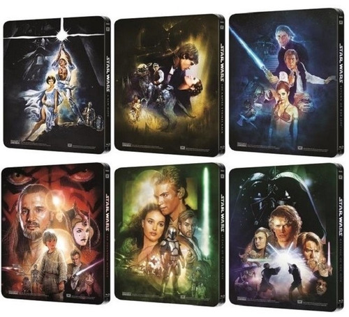 Star Wars Colección 1-6 (bluray, Steelbook)