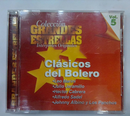 Clásicos Del Bolero. Grandes Estrellas. Cd Usado. Qqa.