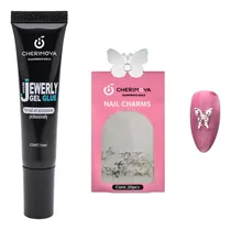 Comprar Set Jewerly Gel Glue Uv Led Pegamento Strass Cherimoya 15ml