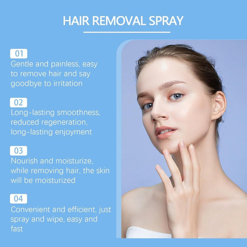 Spray Depilatorio Delicado Para Mujeres Y Hombres 1 Unidad