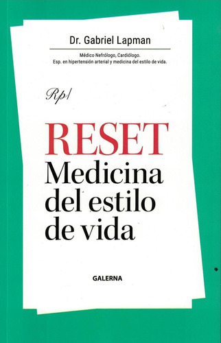 Reset Medicina Del Estilo De Vida-lapman, Gabriel-galerna