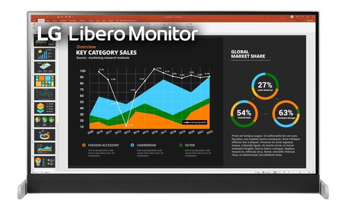 Monitor LG 27'' 2560x1440 Liberomonitor 27bq70qc Gris Claro
