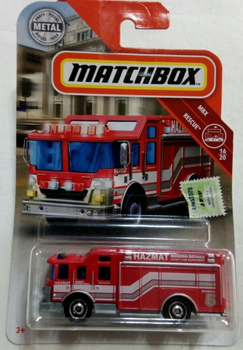 Hazard Squad Camión De Bomberos Matchbox 2018 - Gianmm