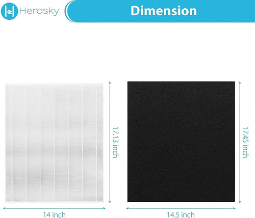 Herosky D480 Filtro De Repuesto D4 Compatible Con Winix D480