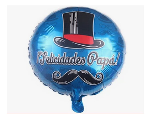 Dada® 12 Globos Metálicos Día Del Padre 45 Cm Con Varilla