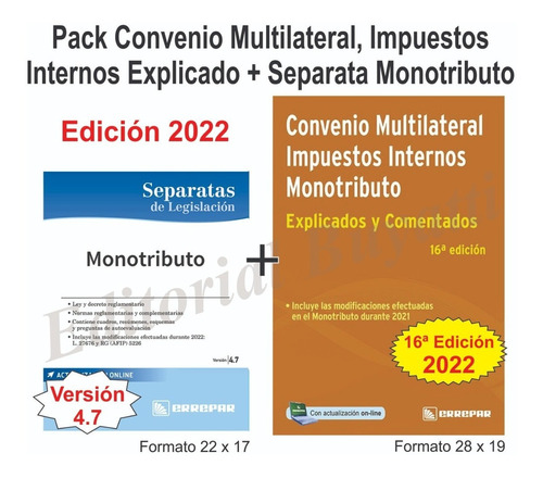 Combo Convenio Multilateral Explicado + Monotributo Separata