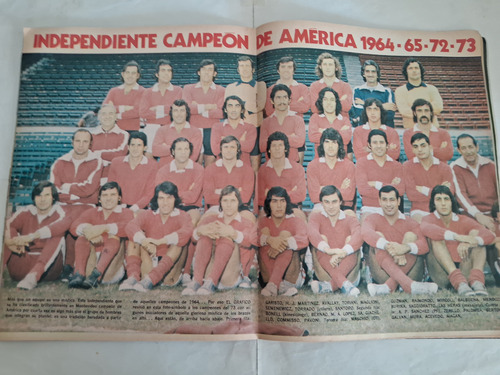 El Gráfico Independiente Campeón De América 1973 C/ Póster (Usado)