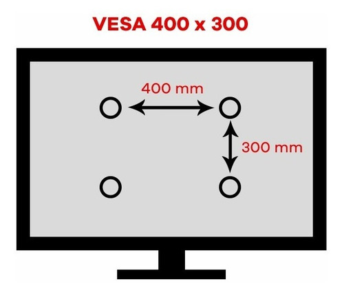 Imagen 2 de 2 de Soporte Para Tv 10 A 55 Fijo - Multimarca - Sbrp100