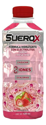 Bebida Rehidratante Suerox Fresa Kiwi 18 Pzs De 630 Ml C/u