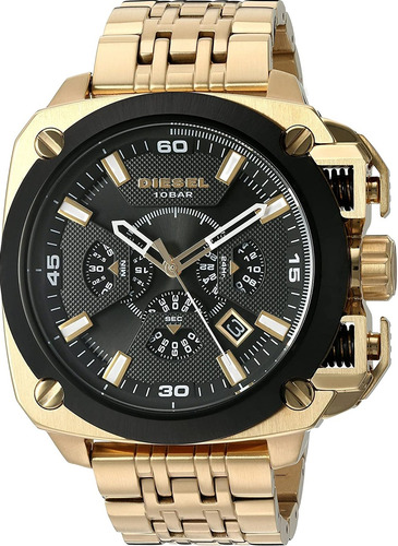 Reloj Diesel Bamf Dz7378 Dorado Hombre Nuevo Original 